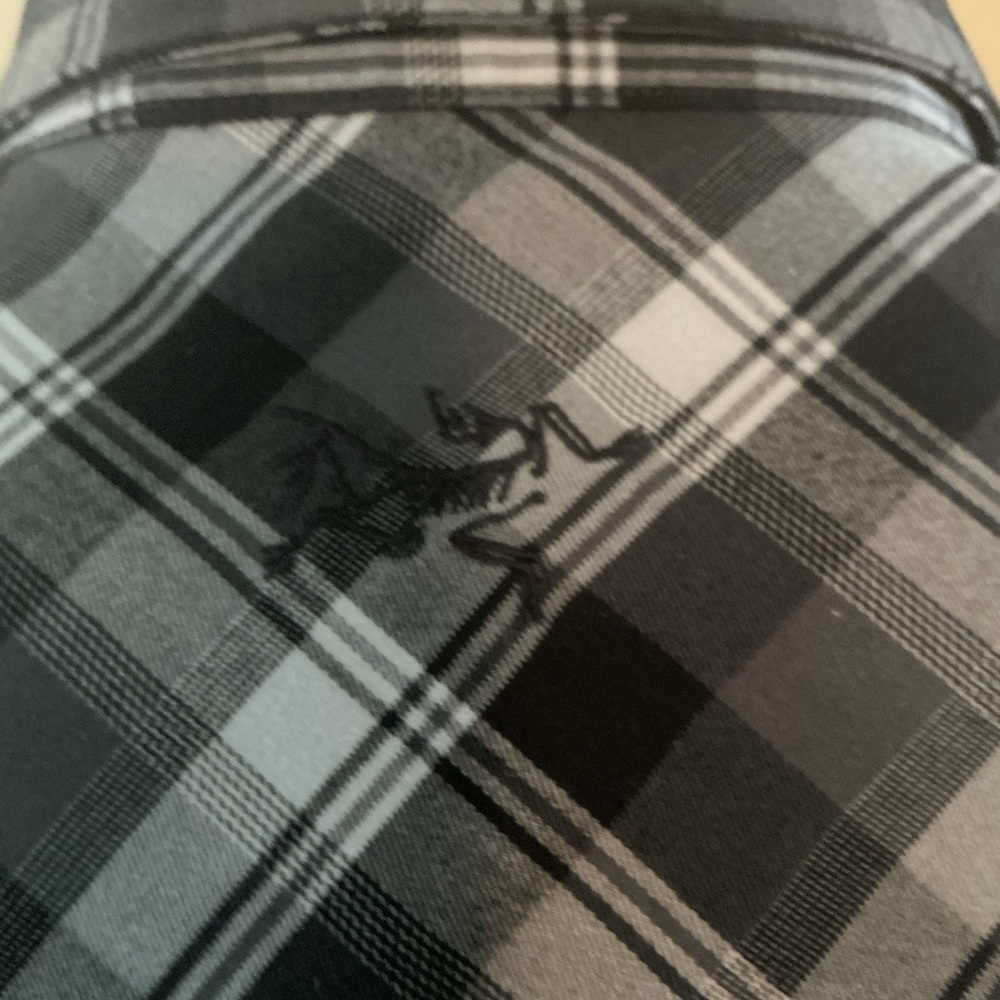 Men's Black and Gray Plaid Shirt - Picture 3 of 5